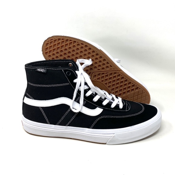 VANS Crockett High Top Black Men’s Suede Canvas Skate Sneakers Size VN0A5JIGY28 - Picture 7 of 9